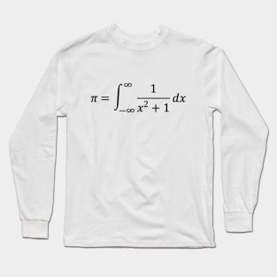 The Constant Number pi (Black) Long Sleeve T-Shirt